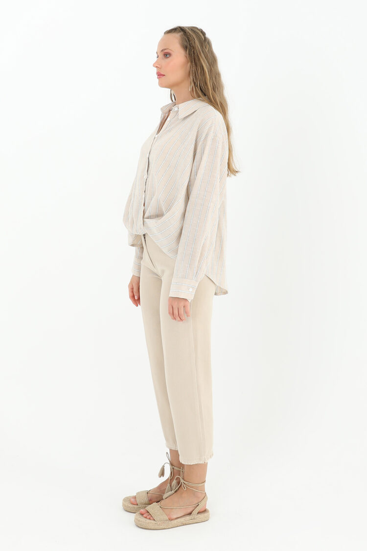 Loose Denim Trousers - Mink - Producer: SOUL - Wholesale Women Clothes - TheBS Women