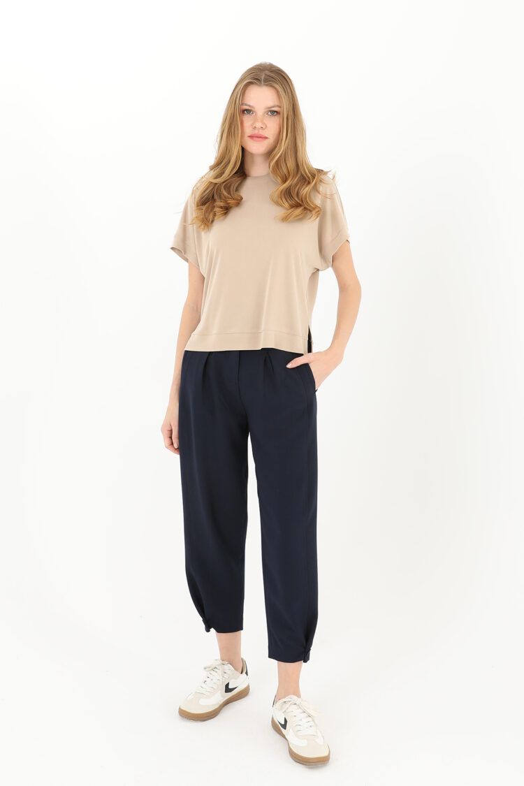 Pleated Front Buttoned Leg Trousers - Producer: Puane - Wholesale Women Clothes - TheBS Women