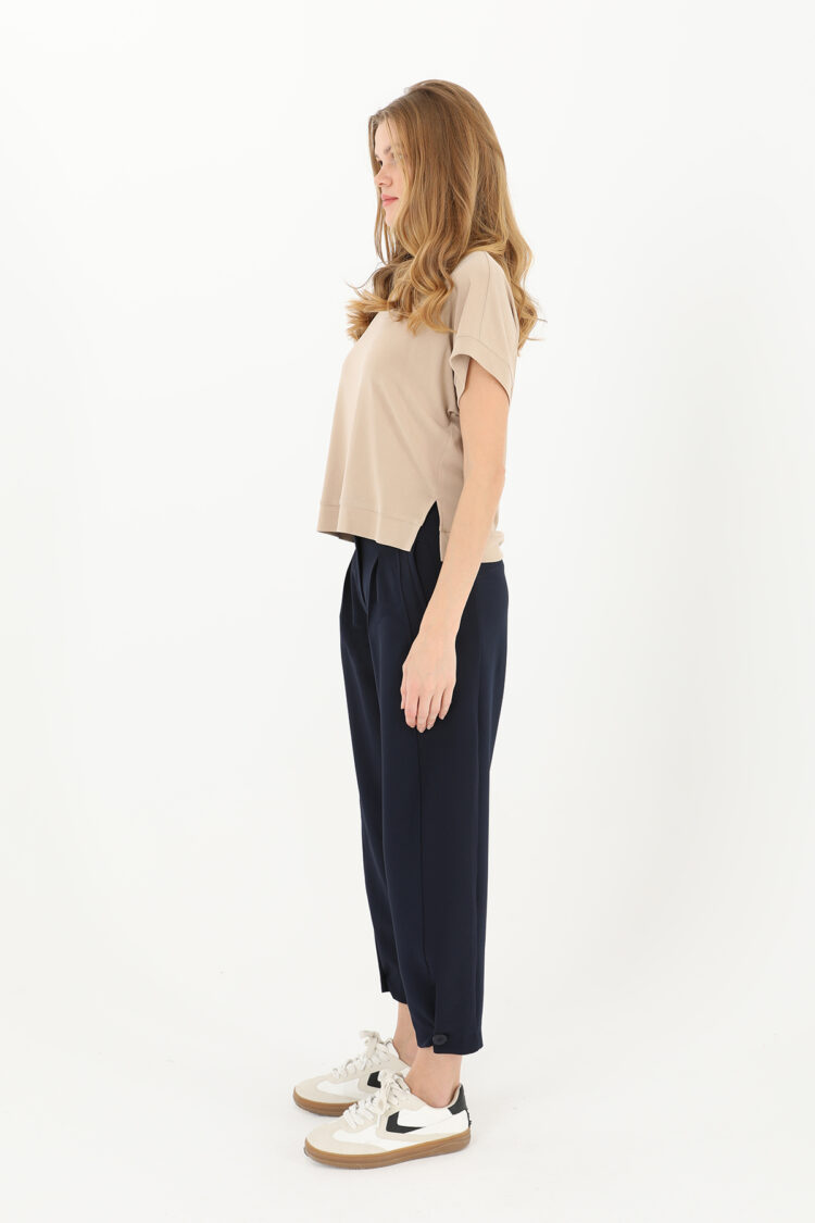 Pleated Front Buttoned Leg Trousers - Producer: Puane - Wholesale Women Clothes - TheBS Women