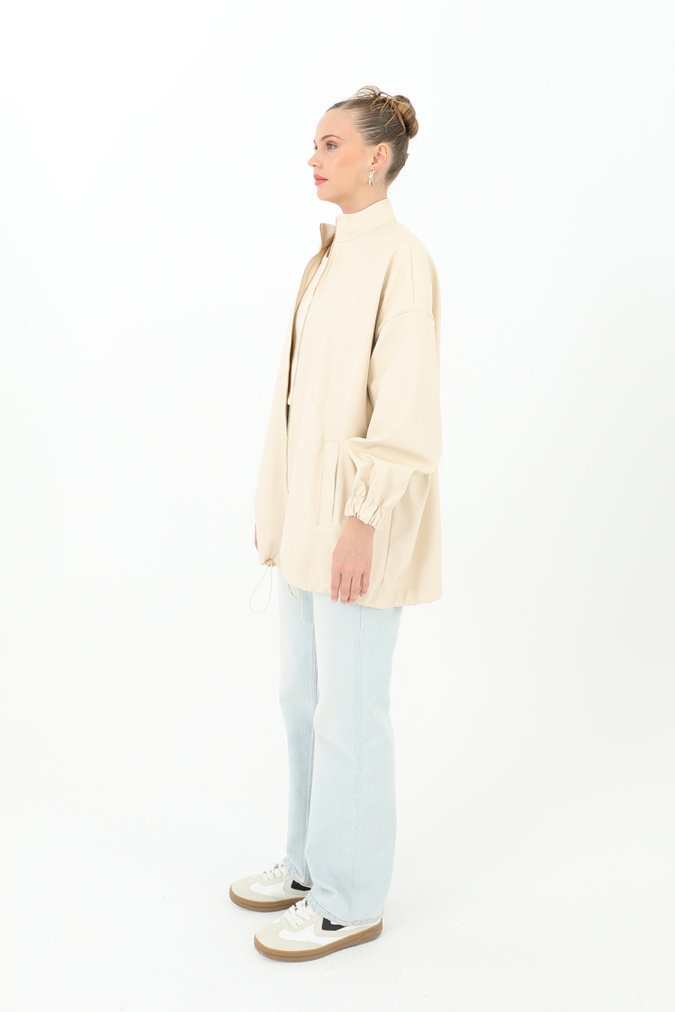 Leather Front Zippered Jacket - Producer: Puane - Wholesale Women Clothes - TheBS Women
