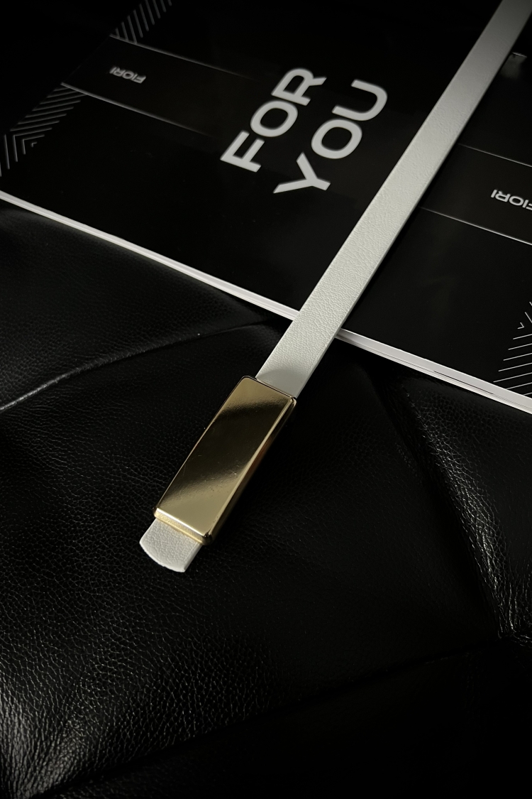 Rectangular Buckle Thin Women's Belt - Producer: Fiori - Wholesale Women Clothes - TheBS Women