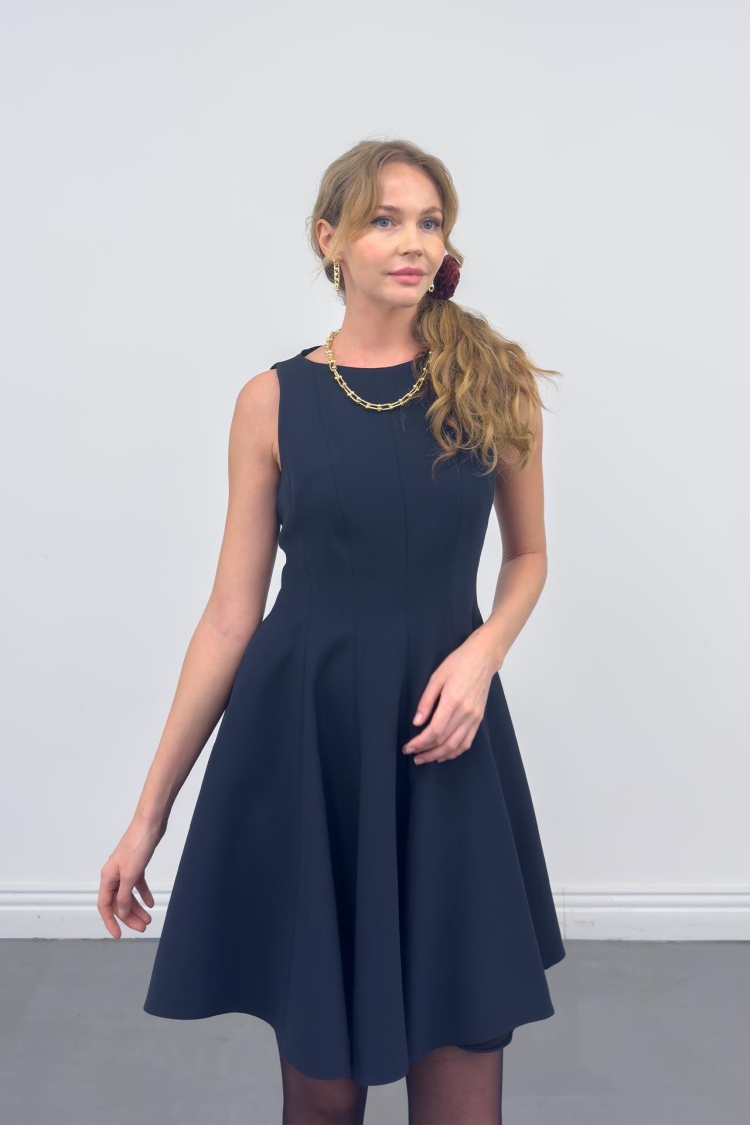 Seam Trace Flounce Mini Dress - Producer: Juste - Wholesale Women Clothes - TheBS Women