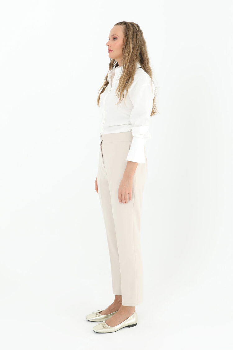 Women's Carrot Shape Fabric Trousers - Producer: Puane - Wholesale Women Clothes - TheBS Women
