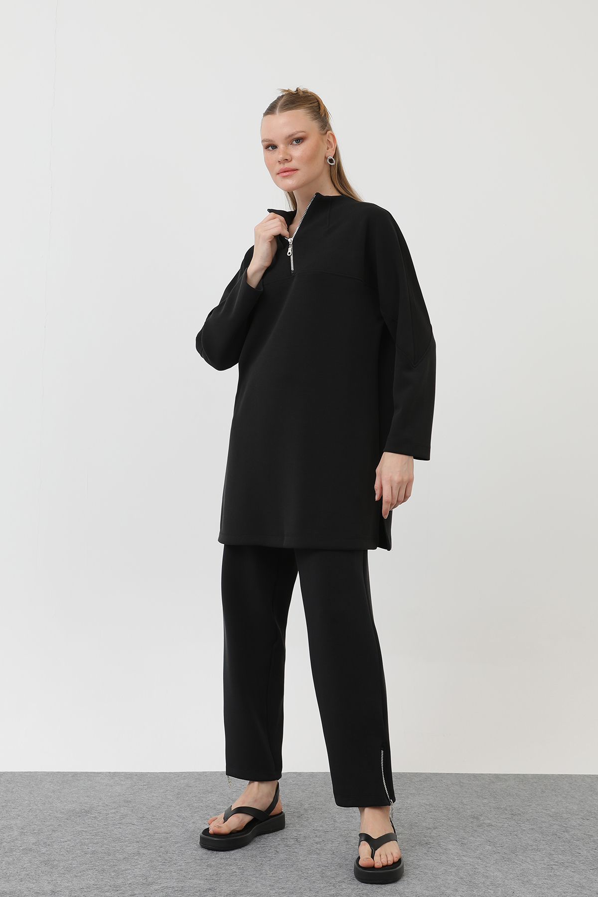 Women's Front Zipper Detail Tunic - Producer: Puane - Wholesale Women Clothes - TheBS Women