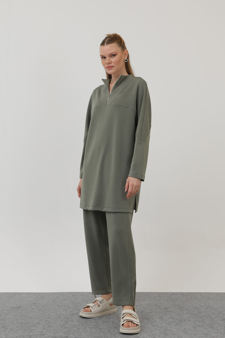 Front Zipper Detail Tunic - Producer: Puane - Wholesale Women Clothes - TheBS Women