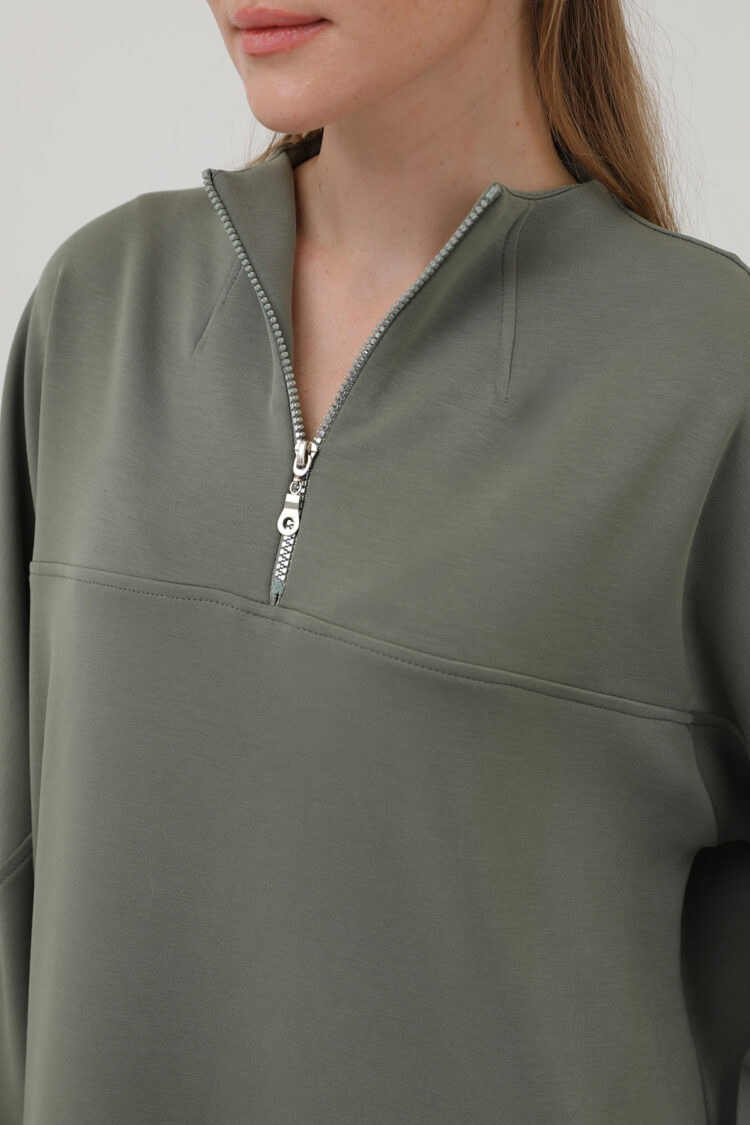 Front Zipper Detail Tunic - Producer: Puane - Wholesale Women Clothes - TheBS Women