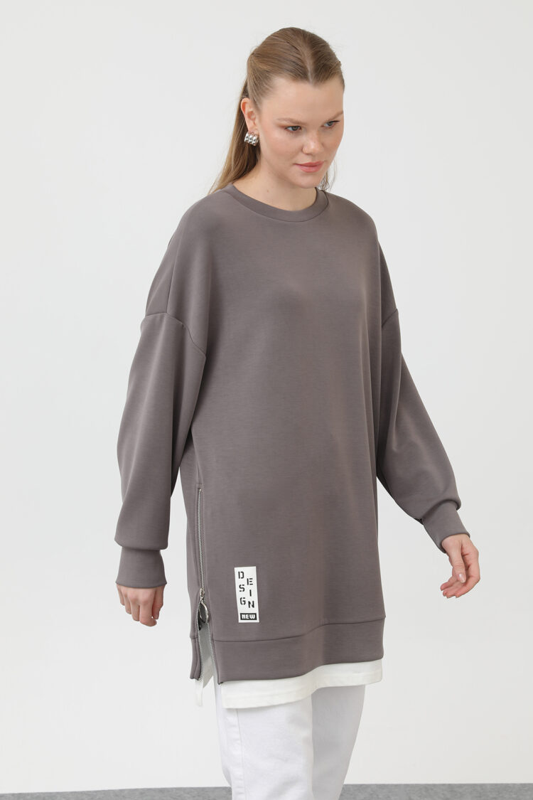 Tunic With Front Label Detail - Producer: Puane - Wholesale Women Clothes - TheBS Women