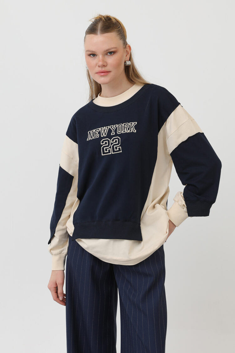 Embroidered Front Sweatshirt - Multicolored - Producer: SOUL - Wholesale Women Clothes - TheBS Women