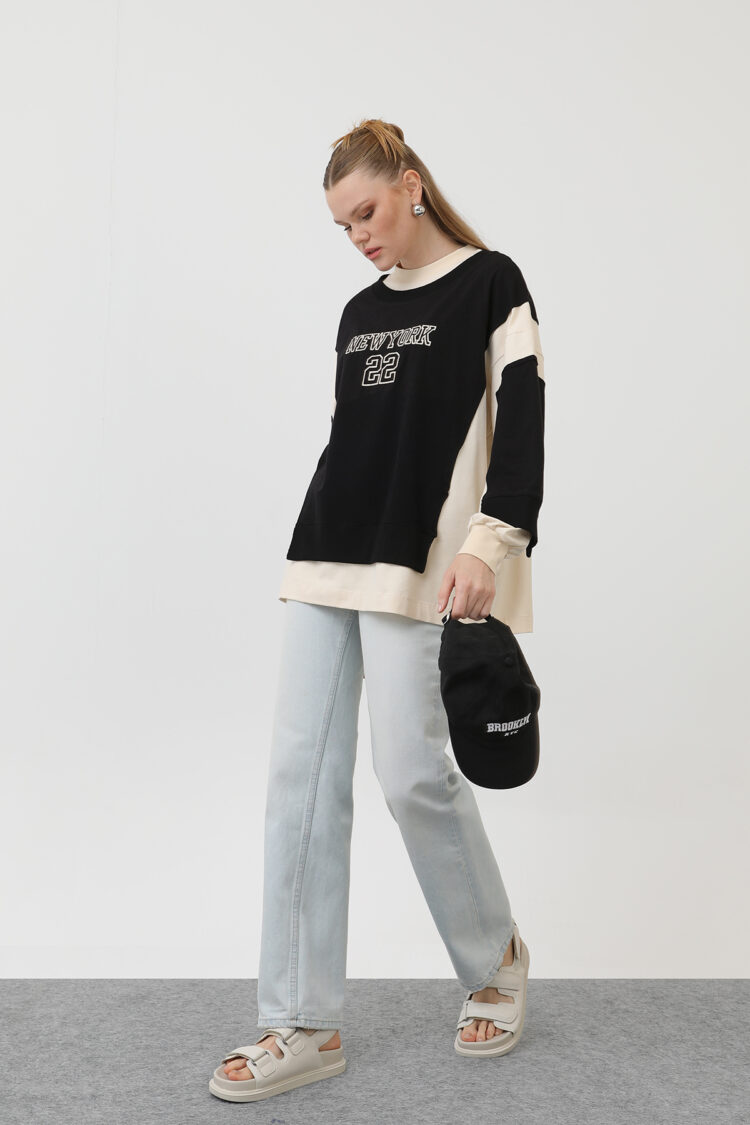 Front Embroidered Sweatshirt - Multicolor - Producer: SOUL - Wholesale Women Clothes - TheBS Women