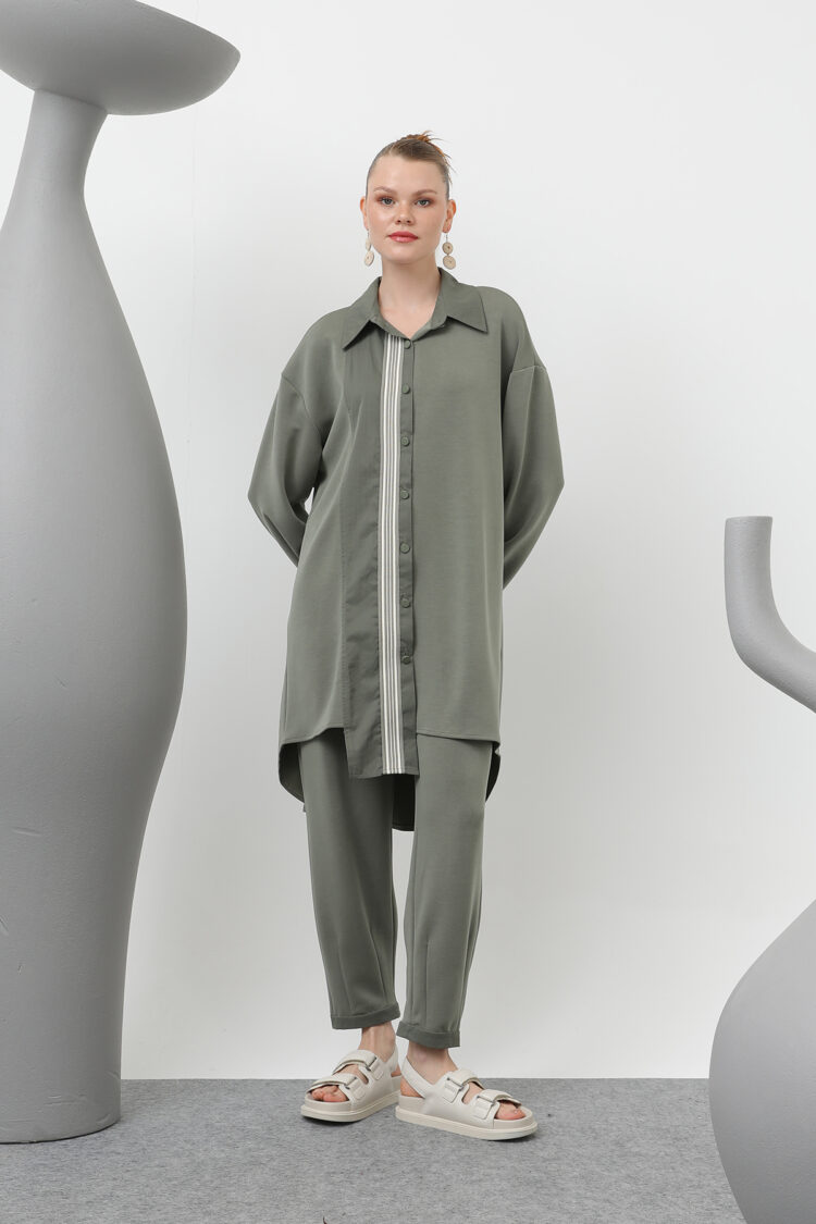 Women's Garnished Ribbon Detail Suit - Producer: Puane - Wholesale Women Clothes - TheBS Women
