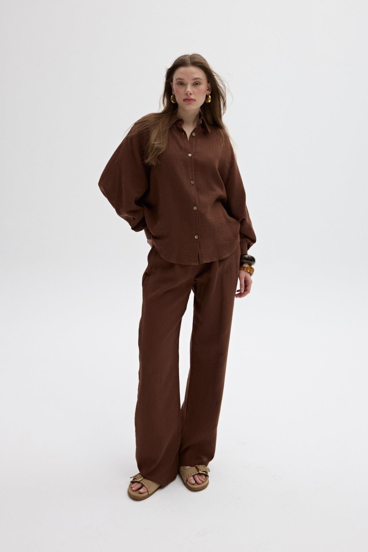 Mueslin Salaş Women's Pants - Brand: Levure - Women & Kids, Baby Clothes Wholesale - TheBS Women