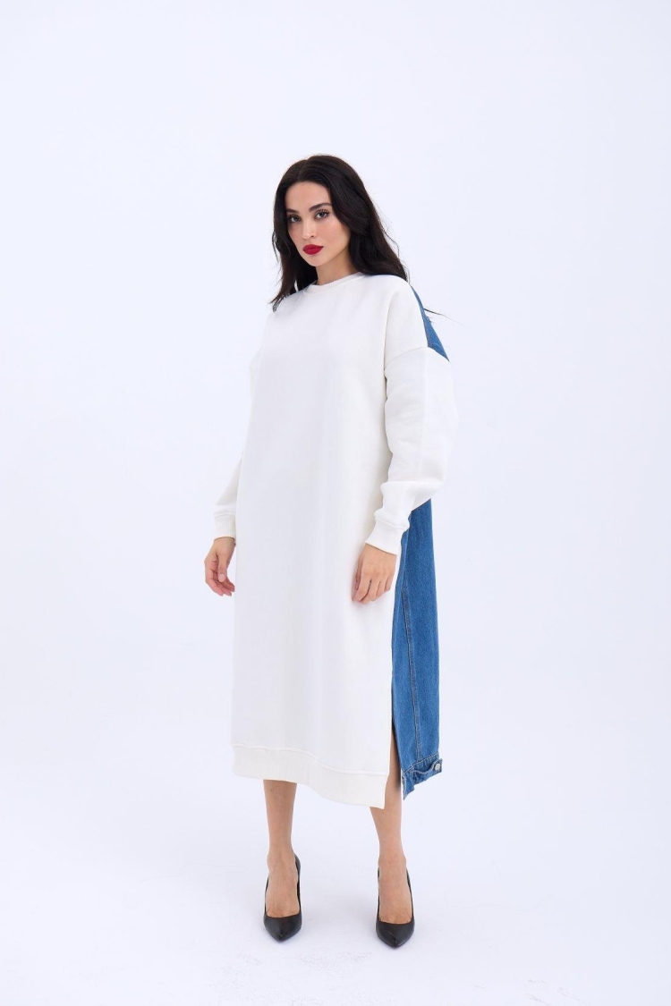 Long Sweat Dress - Producer: Fame - Wholesale Women Clothes - TheBS Women