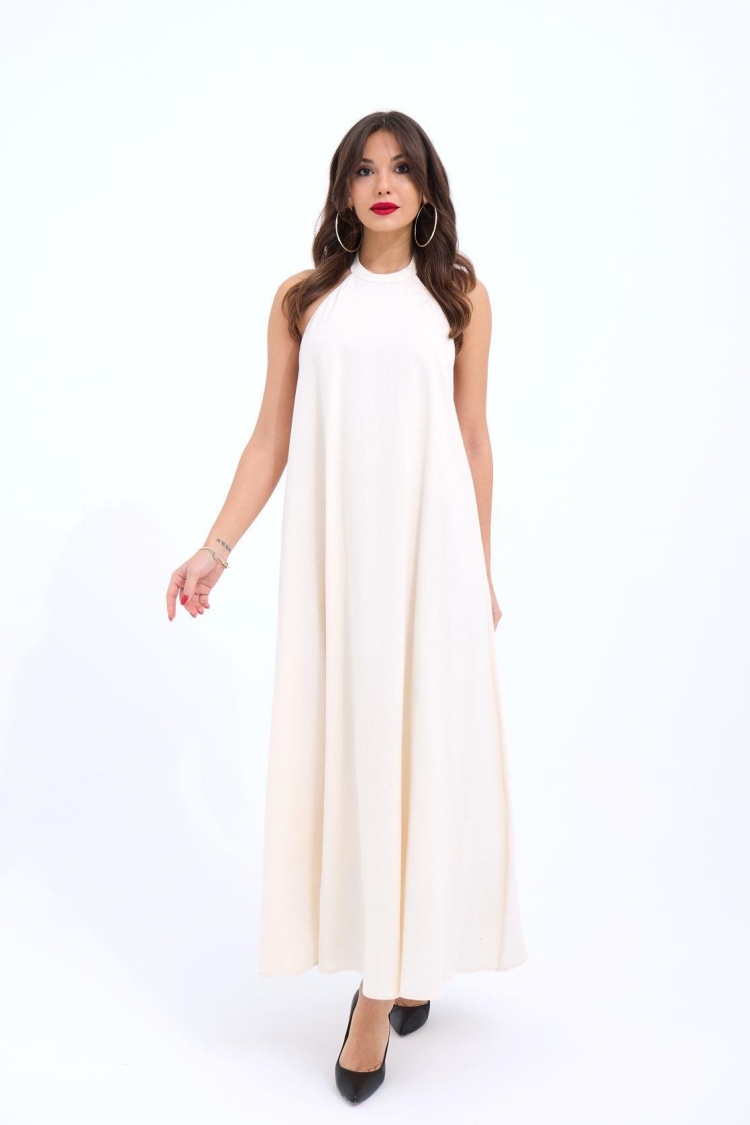 Dress - Beige - Producer: Fame - Wholesale Women Clothes - TheBS Women