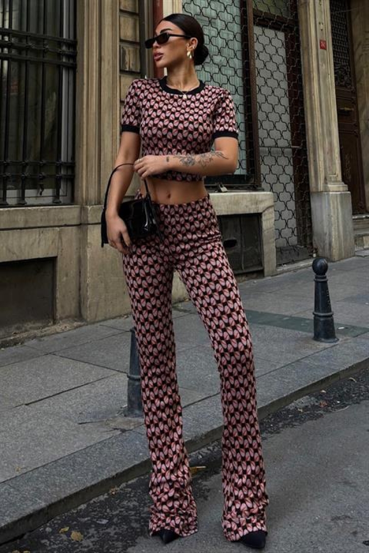 Suit - Pink Black - Producer: Sobe Istanbul - Wholesale Women Clothes - TheBS Women