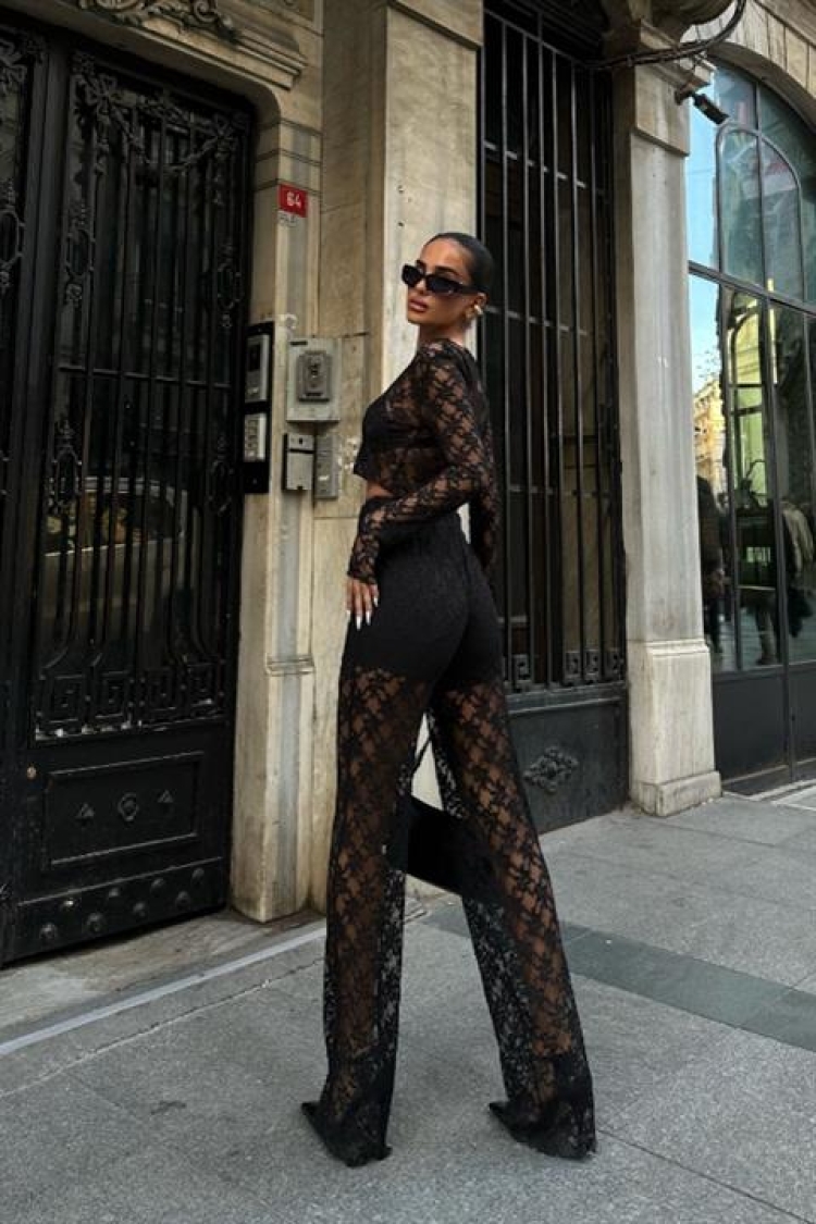 Double Suit With Lace Palazzo Trousers - Producer: Sobe Istanbul - Wholesale Women Clothes - TheBS Women