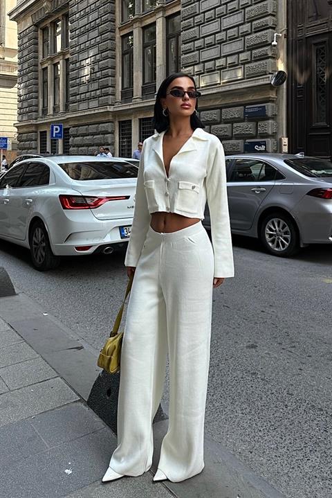 Button Detailed Two Piece Set - Producer: Sobe Istanbul - Wholesale Women Clothes - TheBS Women