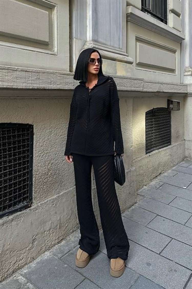 Hooded Two Piece Set - Producer: Sobe Istanbul - Wholesale Women Clothes - TheBS Women