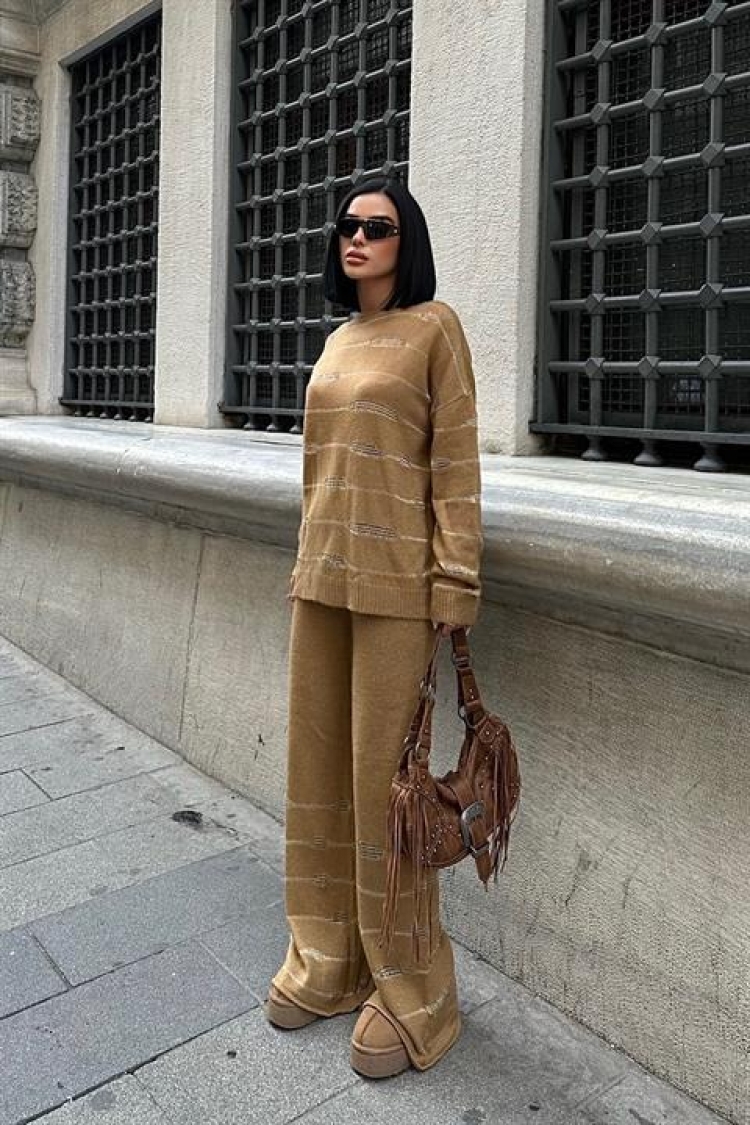 Glittery Knitwear Set - Producer: Sobe Istanbul - Wholesale Women Clothes - TheBS Women