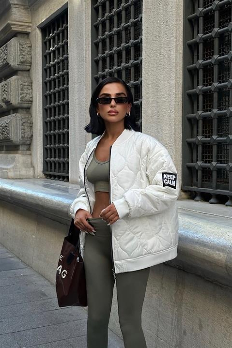 Oversize Quilted Bomber Jacket - Producer: Sobe Istanbul - Wholesale Women Clothes - TheBS Women