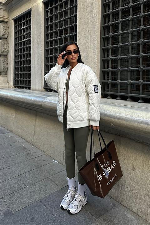 Oversize Quilted Bomber Jacket - Producer: Sobe Istanbul - Wholesale Women Clothes - TheBS Women
