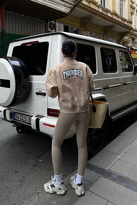 Back Printed Bomber Jacket - Producer: Sobe Istanbul - Wholesale Women Clothes - TheBS Women