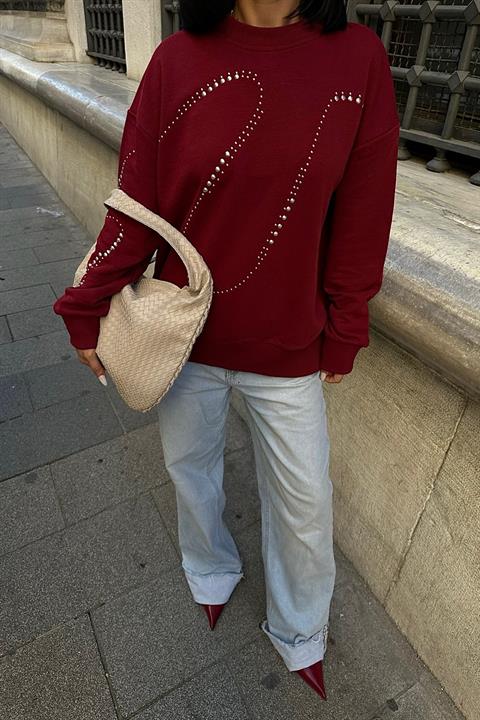 Silver Stone Sweatshirt - Producer: Sobe Istanbul - Wholesale Women Clothes - TheBS Women