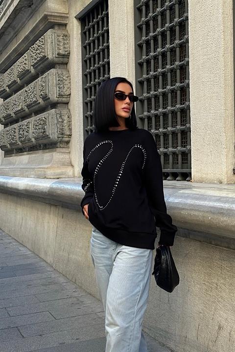Silver Stone Sweatshirt - Producer: Sobe Istanbul - Wholesale Women Clothes - TheBS Women
