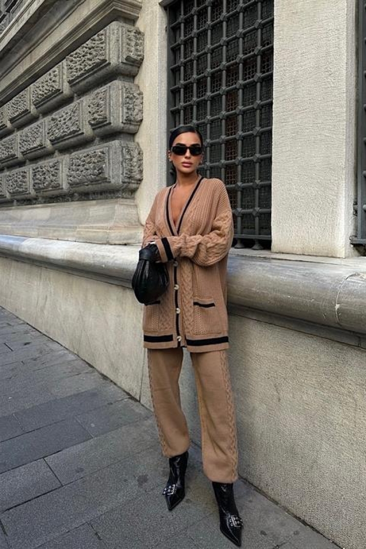 Knitted Cardigan Trouser Set - Producer: Sobe Istanbul - Wholesale Women Clothes - TheBS Women