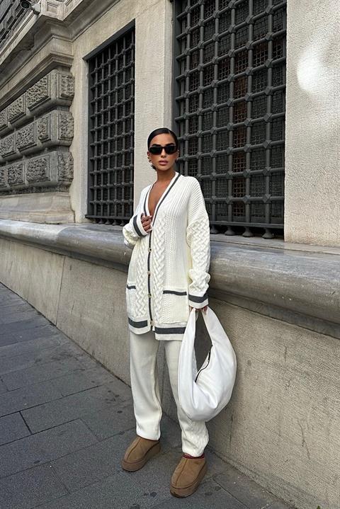 Knitted Cardigan Trouser Set - Producer: Sobe Istanbul - Wholesale Women Clothes - TheBS Women