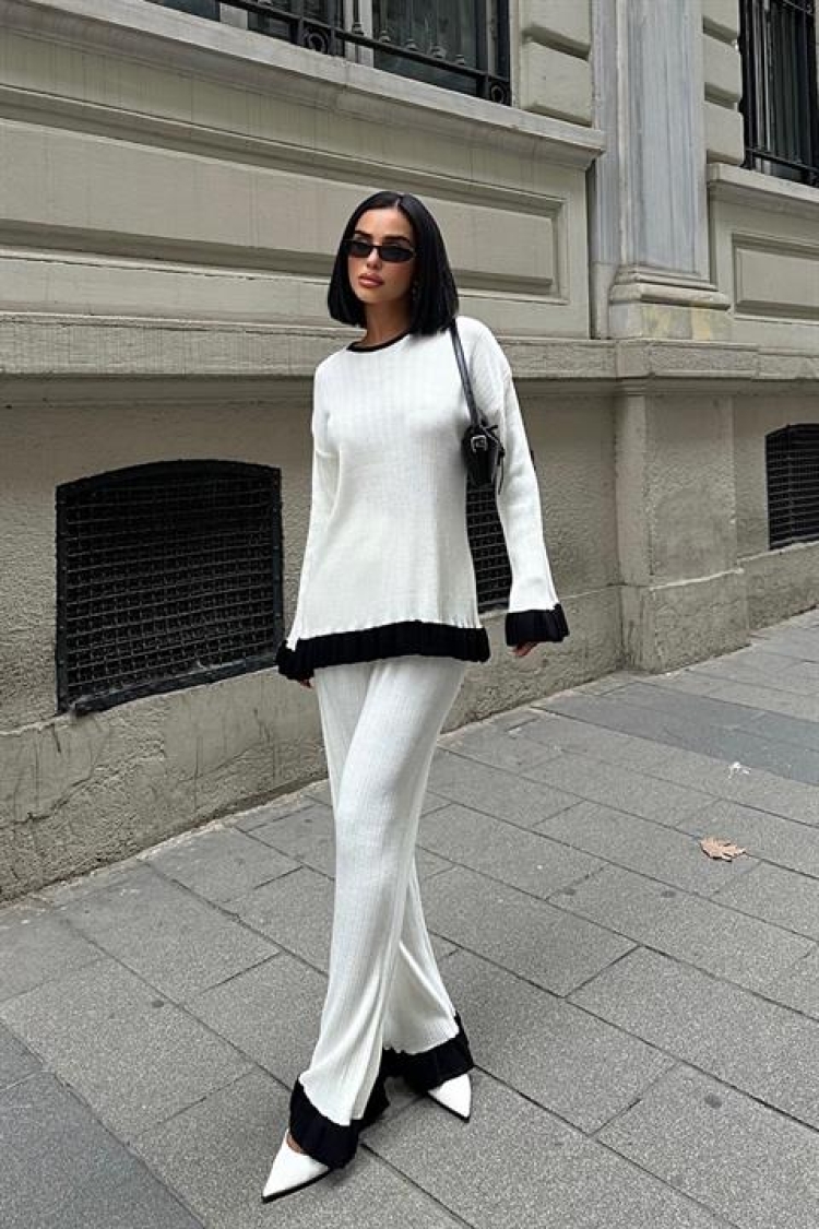 Two Color Knitwear Set - Producer: Sobe Istanbul - Wholesale Women Clothes - TheBS Women