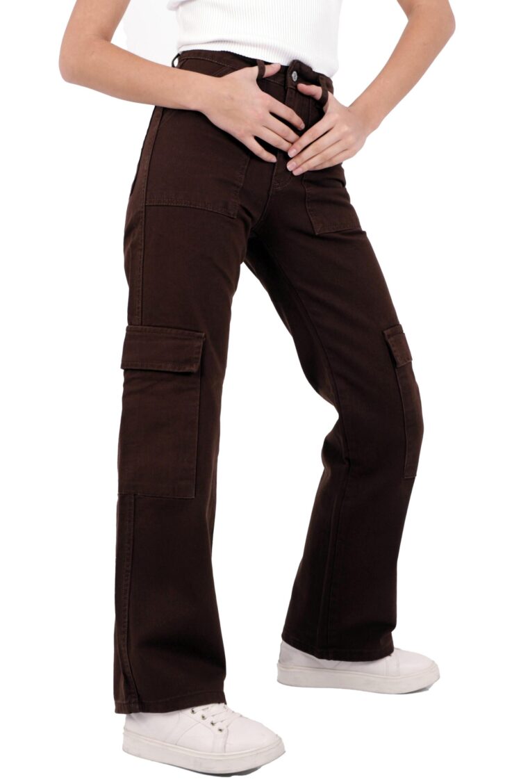 Cargo Pocket Wide Leg Jeans - Producer: XLove - Wholesale Women Clothes - TheBS Women