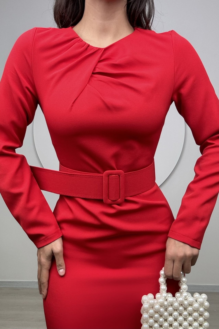 Collar Detail Dress - Producer: Miss Janell - Wholesale Women Clothes - TheBS Women
