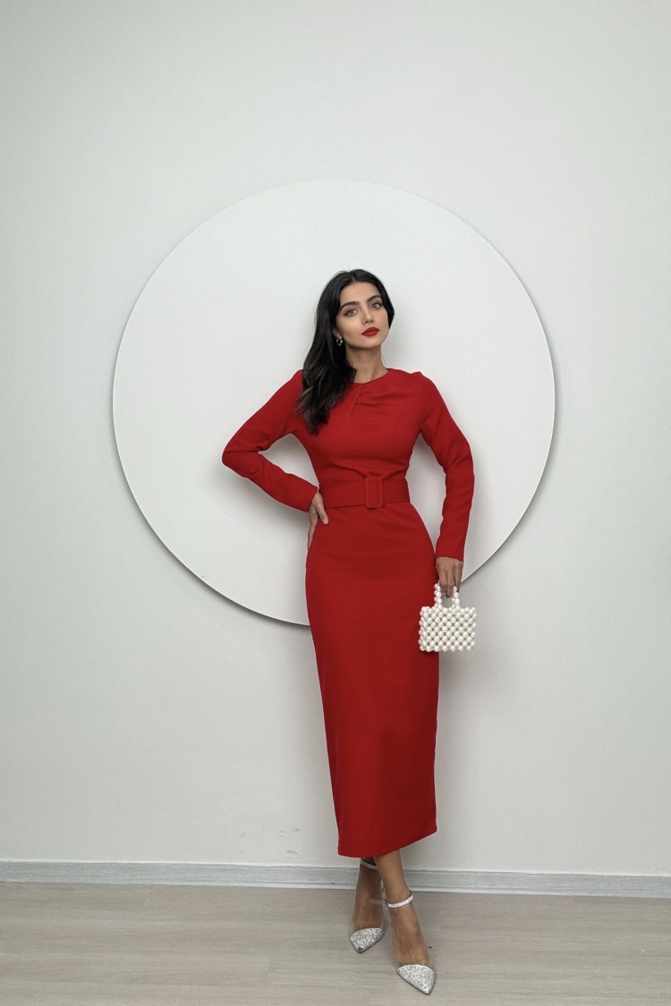 Collar Detail Dress - Producer: Miss Janell - Wholesale Women Clothes - TheBS Women