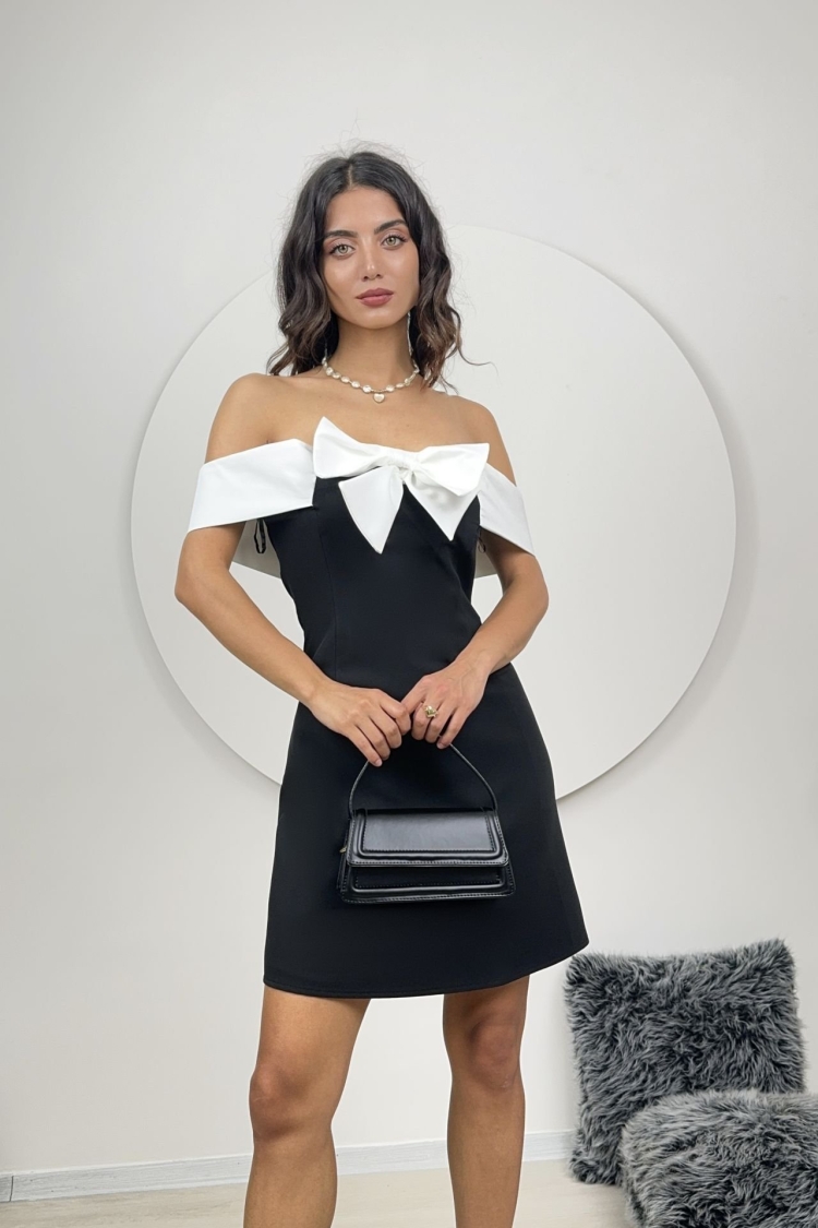 Strapless Dress With Bow - Producer: Miss Janell - Wholesale Women Clothes - TheBS Women