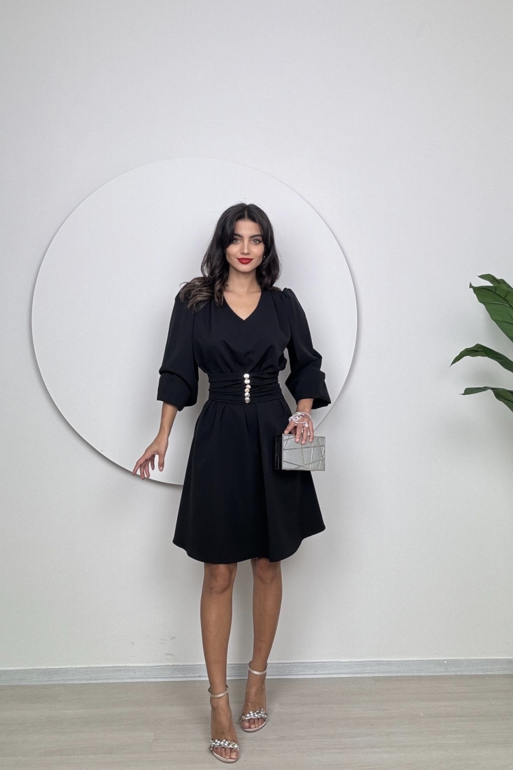 Shoulder Pile Belt Dress - Producer: Miss Janell - Wholesale Women Clothes - TheBS Women