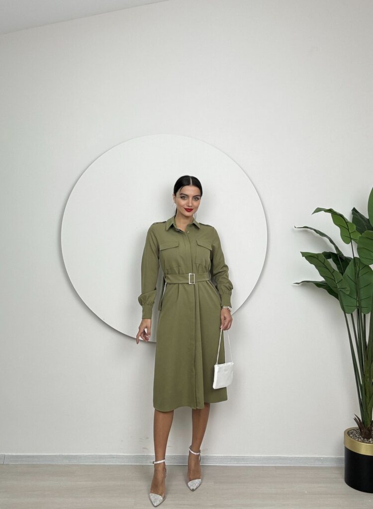 Drawstring Dress With Pockets - Producer: Miss Janell - Wholesale Women Clothes - TheBS Women