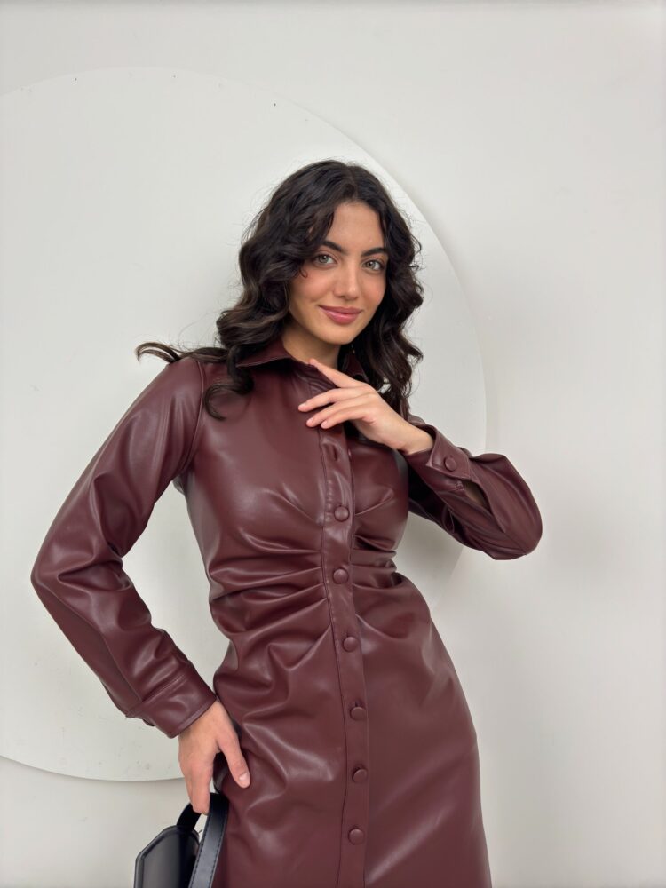 Zara Line Leather Dress - Producer: Miss Janell - Wholesale Women Clothes - TheBS Women