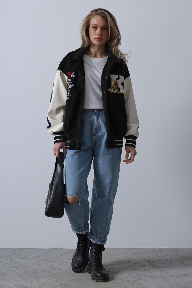 Cachet Biker Jacket - - Black - Producer: Reyon - Wholesale Women Clothes - TheBS Women