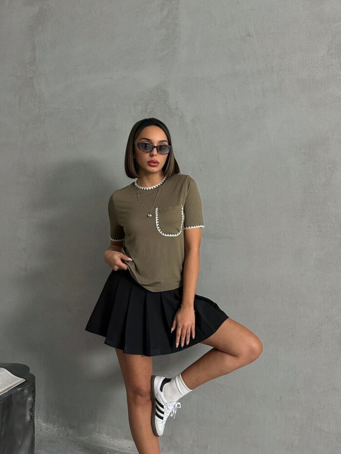 Shepherd Stitched T-shirt - Producer: Topshow - Wholesale Women Clothes - TheBS Women