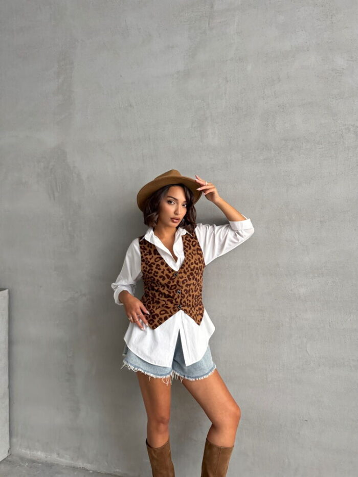 Leopard Pattern Vest - Producer: Topshow - Wholesale Women Clothes - TheBS Women
