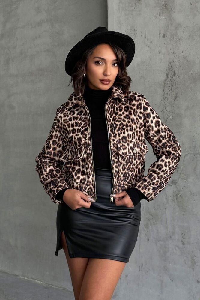 Leopard Pattern Cachet Coat - Producer: Topshow - Wholesale Women Clothes - TheBS Women