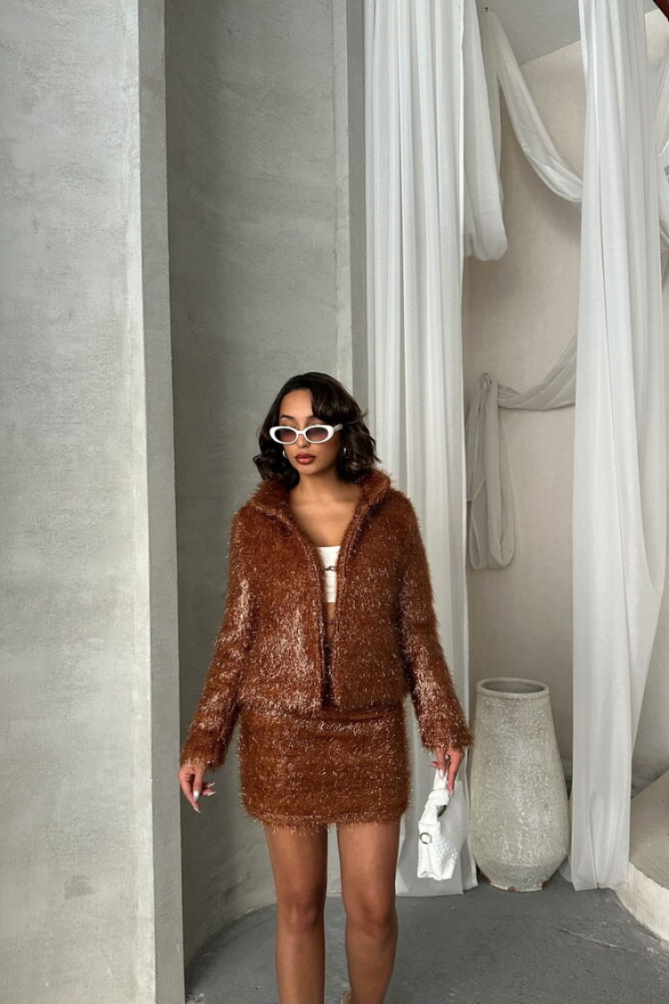 Glittery Fringed Coat - Producer: Topshow - Wholesale Women Clothes - TheBS Women