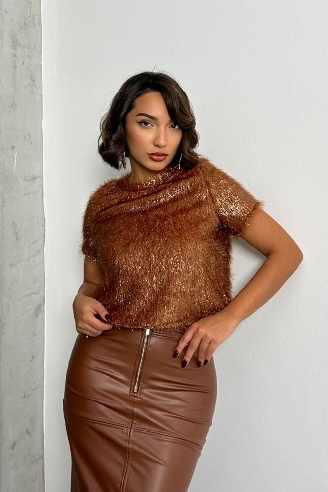 Glittery Fringed Blouse - Producer: Topshow - Wholesale Women Clothes - TheBS Women
