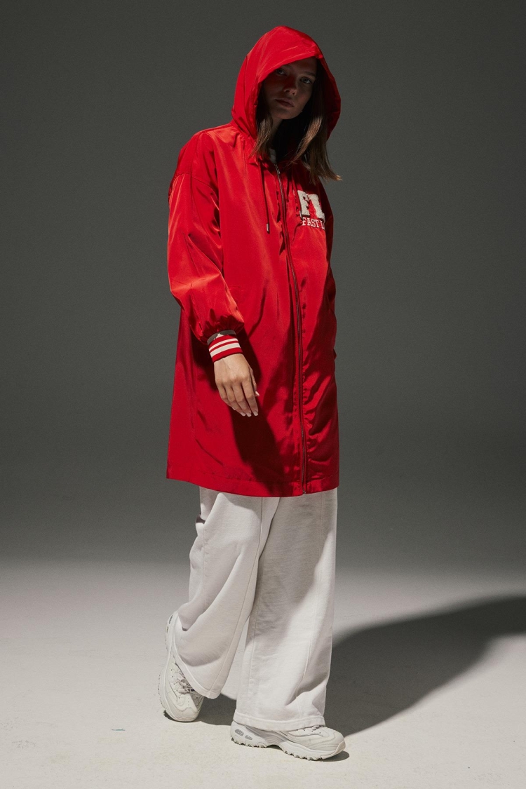 Hooded Long Women's College Trench Coat - Producer: Levure - Wholesale Women Clothes - TheBS Women