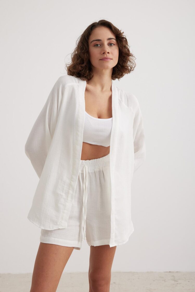 Women's Muslin Elastic Waist Shorts - Producer: Levure - Wholesale Women Clothes - TheBS Women