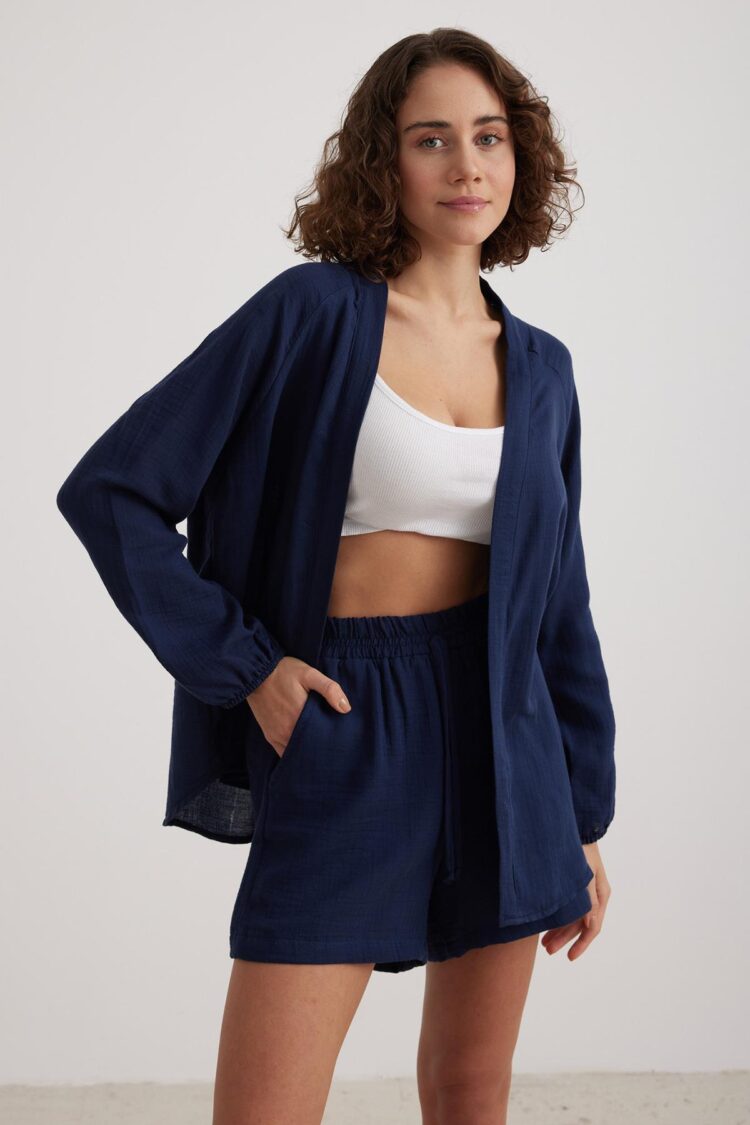 Women's Muslin Elastic Waist Shorts - Producer: Levure - Wholesale Women Clothes - TheBS Women
