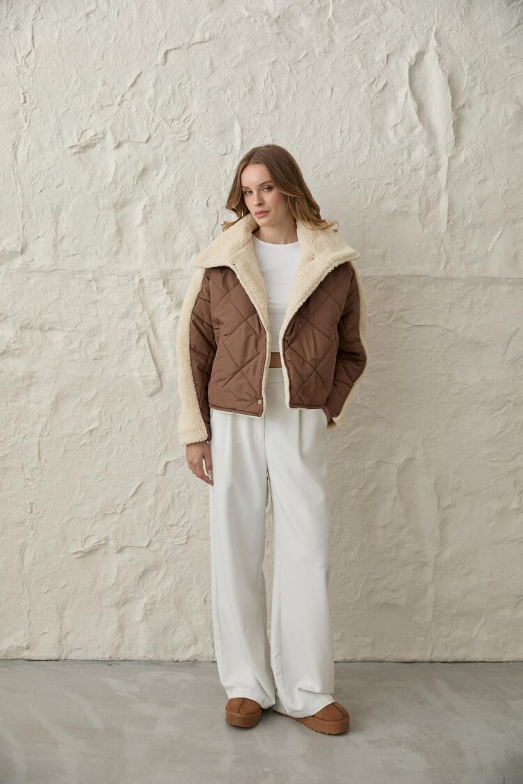 Quilted Coat With Snap Detail - Producer: Levure - Wholesale Women Clothes - TheBS Women