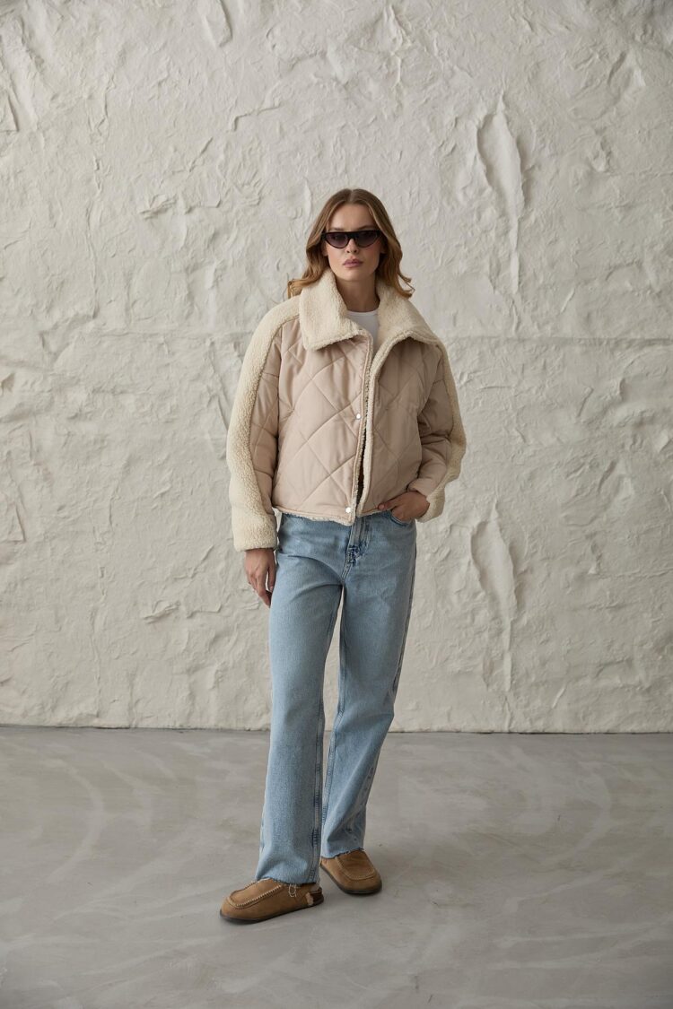Quilted Coat With Snap Detail - Producer: Levure - Wholesale Women Clothes - TheBS Women