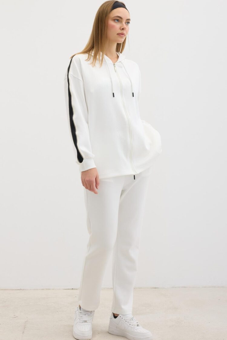 Elastic Waist Cord Detailed Trousers - Producer: Levure - Wholesale Women Clothes - TheBS Women