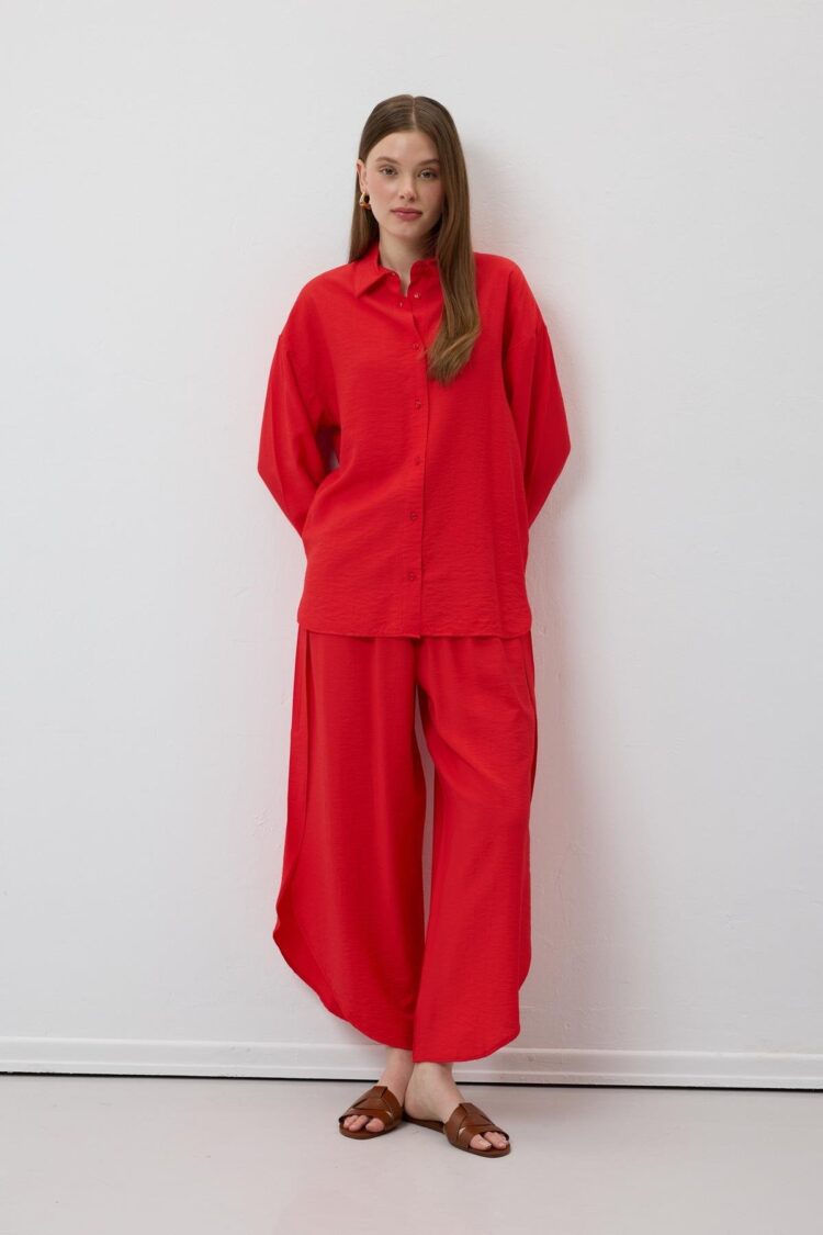 Elastic Waist Slit Pants - Producer: Levure - Wholesale Women Clothes - TheBS Women
